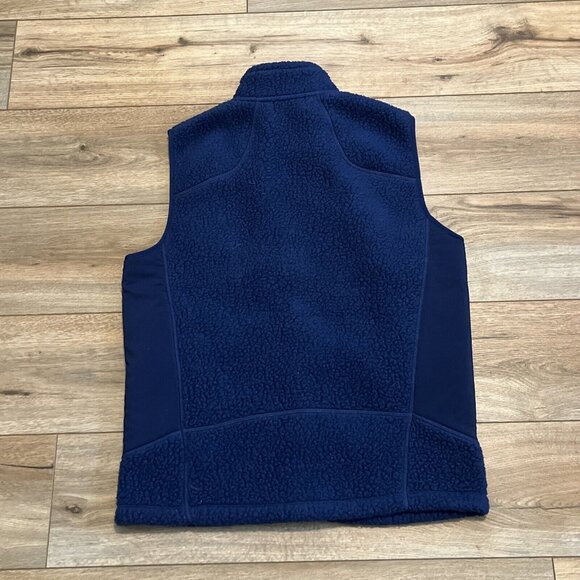 Men's Vineyard Vines Sherpa Fleece Vest SZ Small Blue Pockets Full Zip - Picture 10 of 10